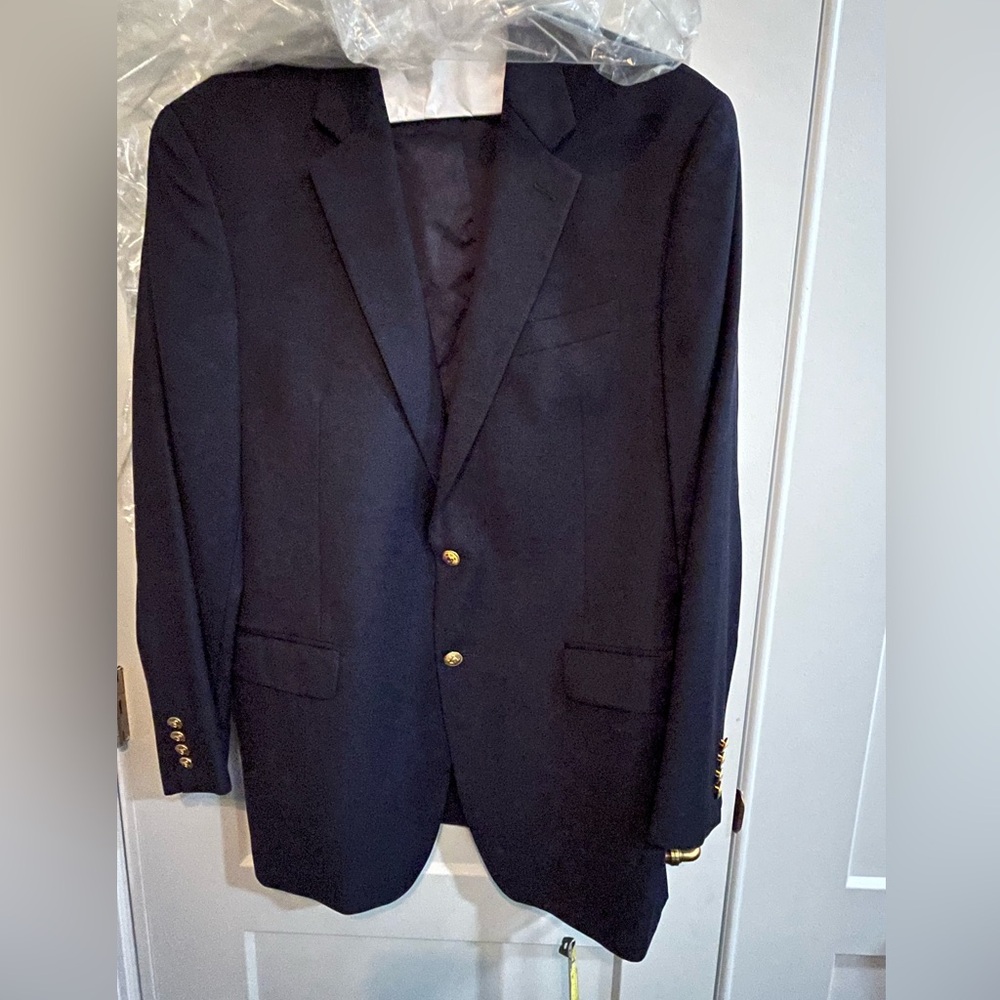 Ralph Lauren Navy Blazer with Gold Buttons